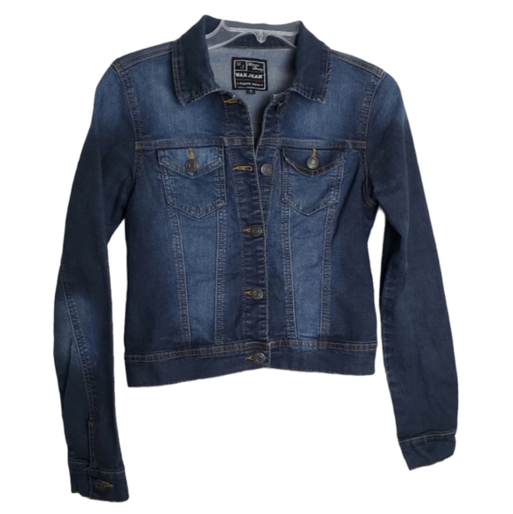 Wax Jean Jackets & Blazers - Wax Jean Women's Denim Jacket Size Small